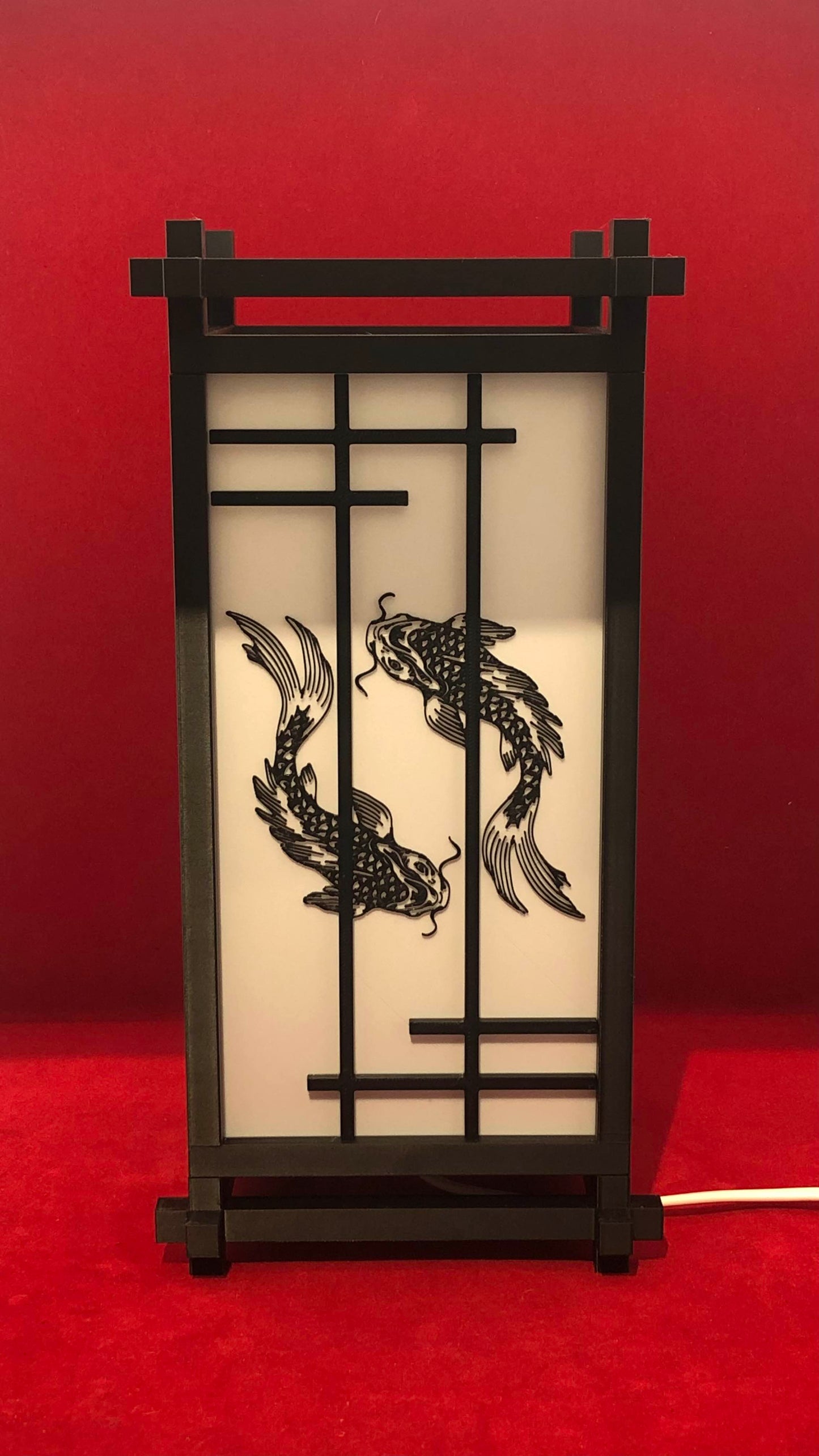 Lampe De Chevet Japonaise Kumiko Traditionnelle - diecastartisanat