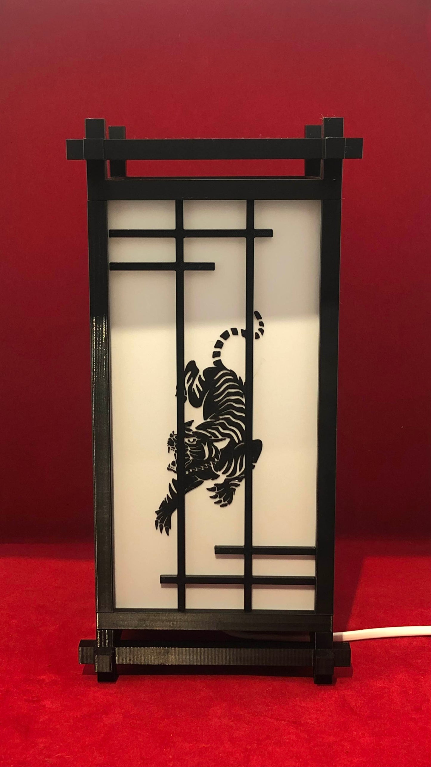 Lampe De Chevet Japonaise Kumiko Traditionnelle - diecastartisanat