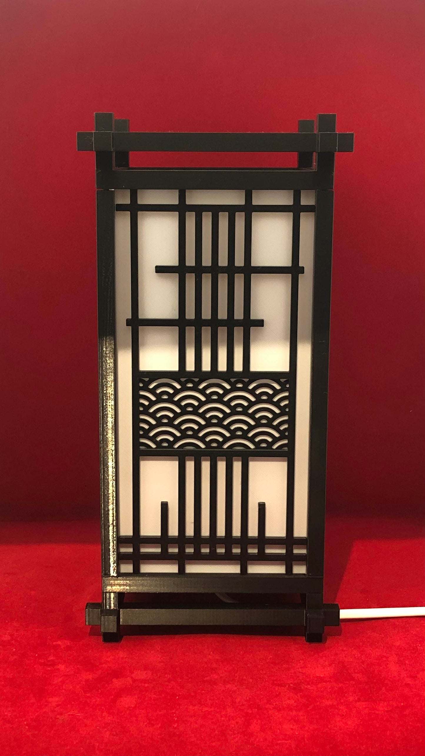 Lampe De Chevet Japonaise Kumiko Traditionnelle - diecastartisanat