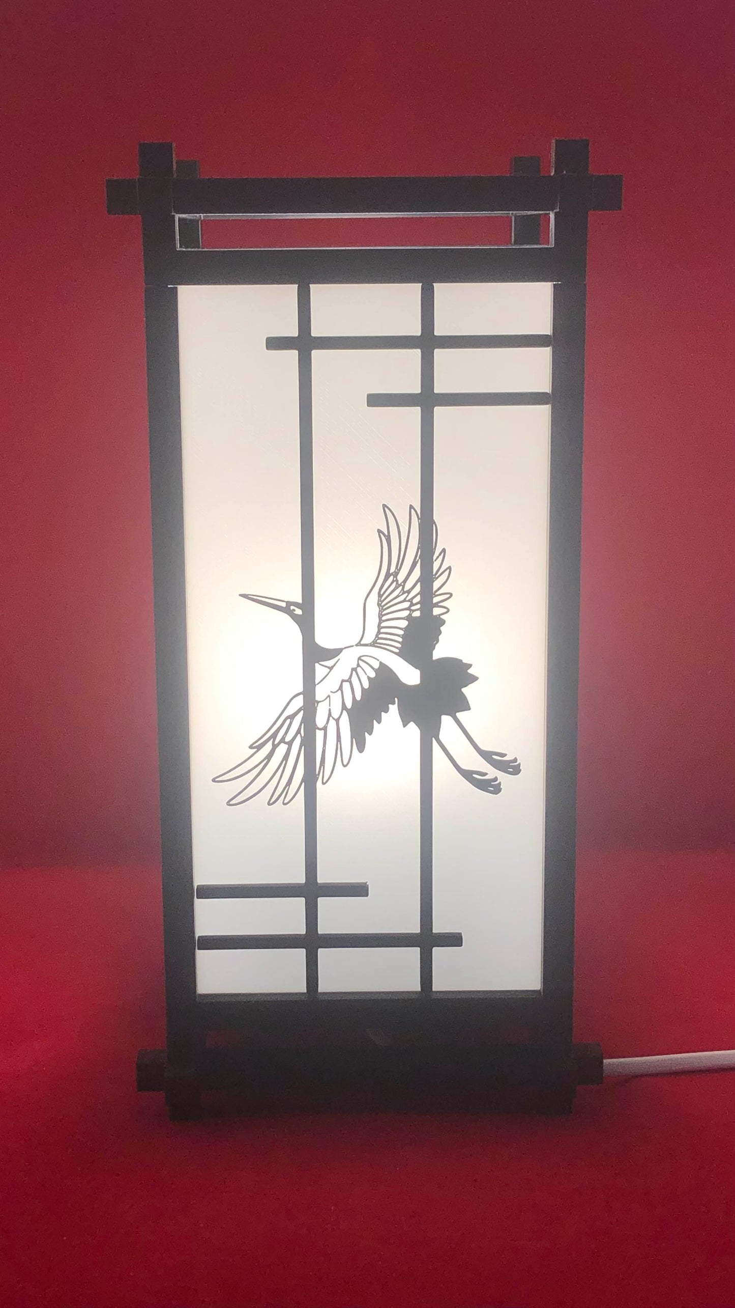 Lampe De Chevet Japonaise Kumiko Traditionnelle - diecastartisanat