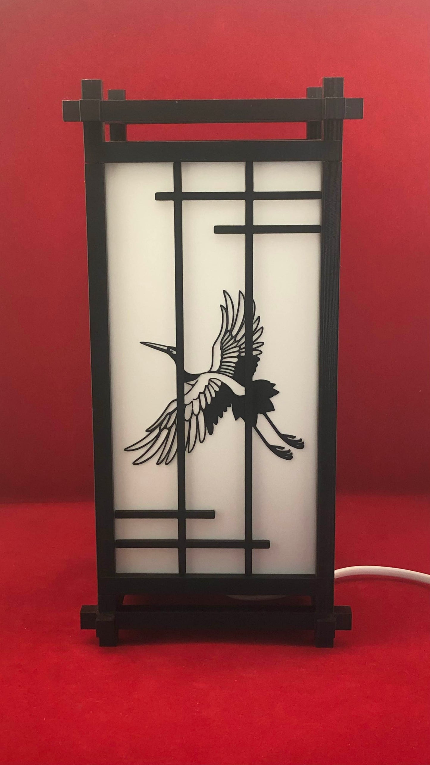 Lampe De Chevet Japonaise Kumiko Traditionnelle - diecastartisanat