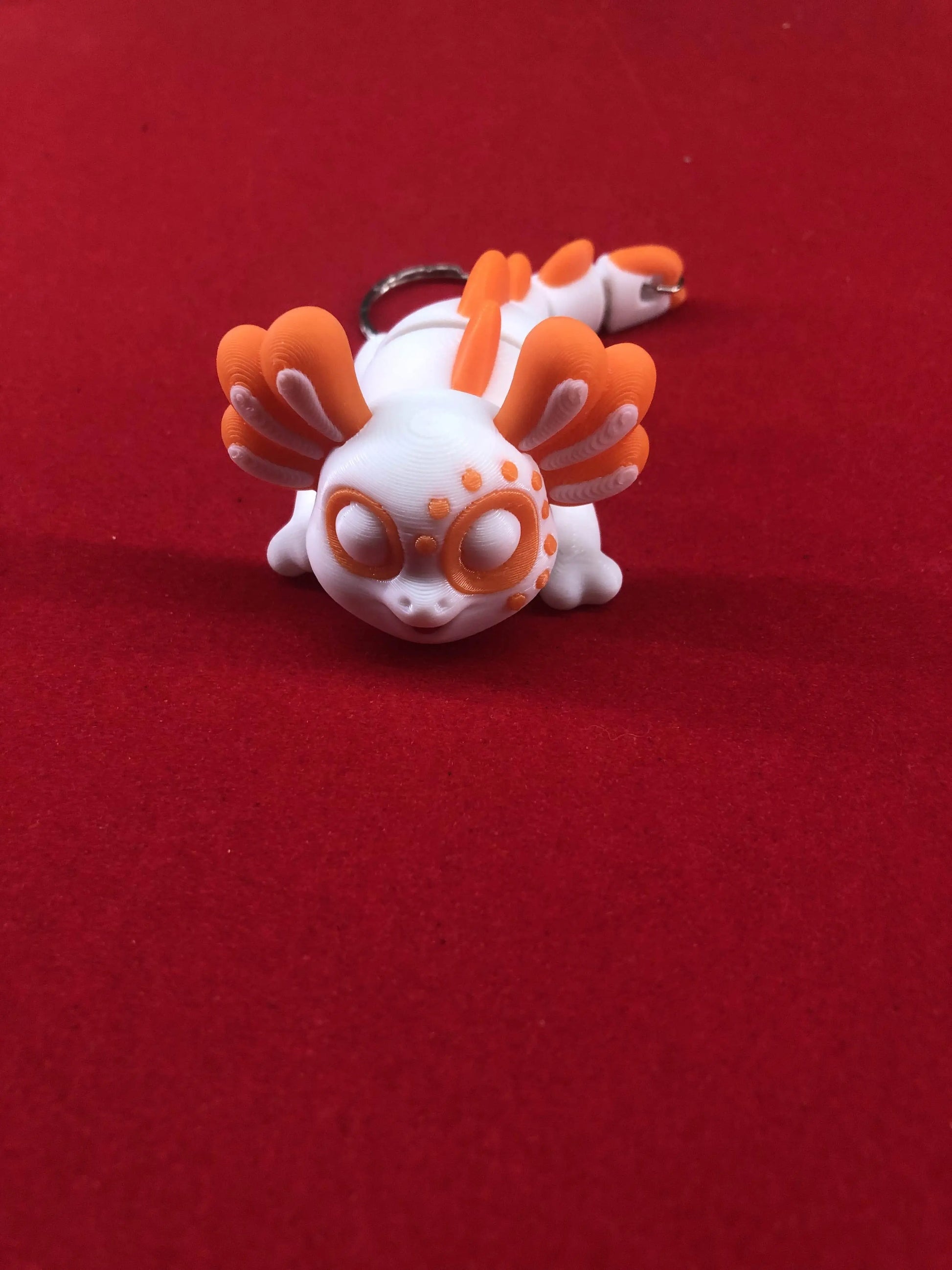 Porte-clés personnalisés axololt - diecastartisanat