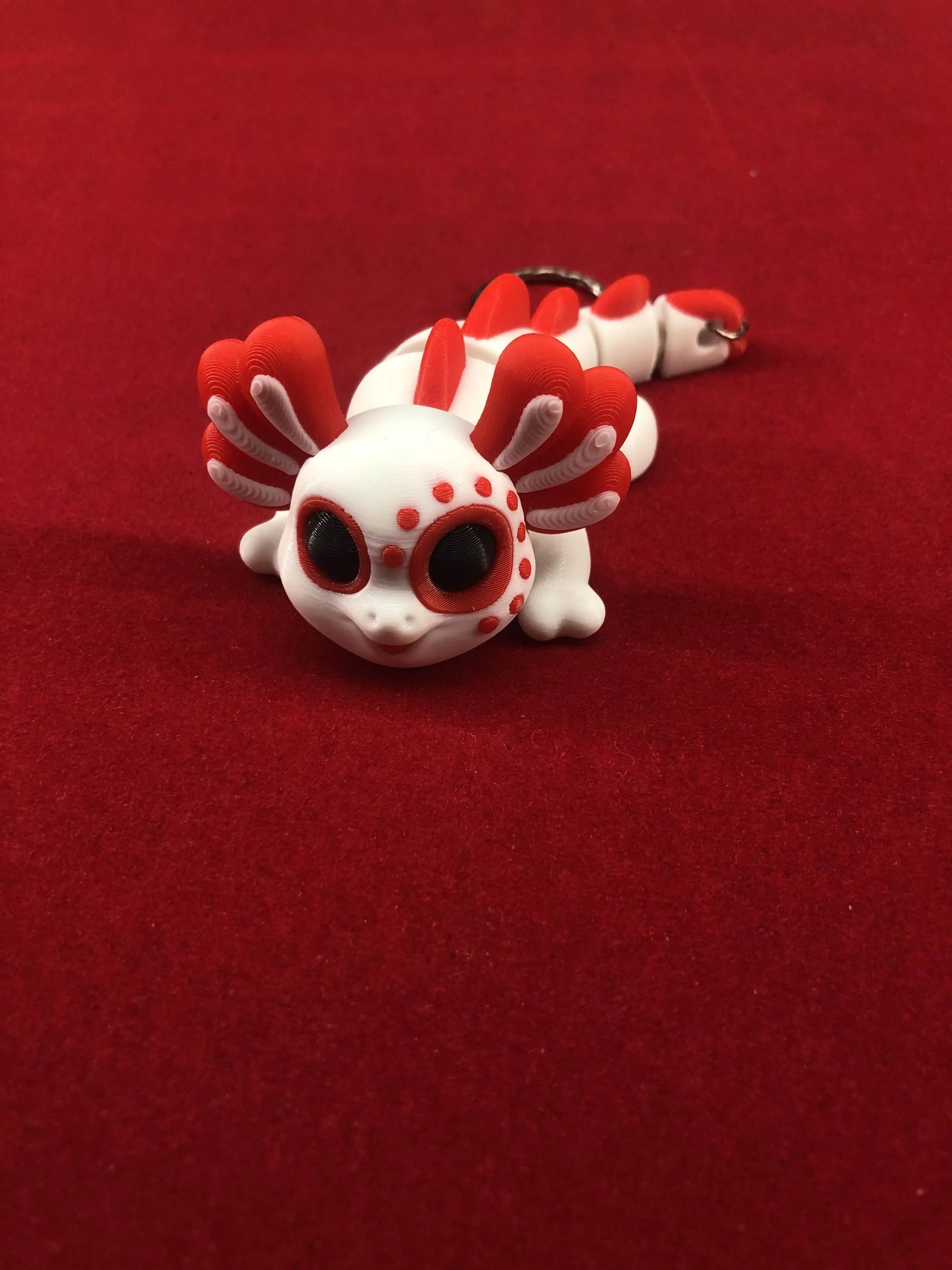 Porte-clés personnalisés axololt - diecastartisanat