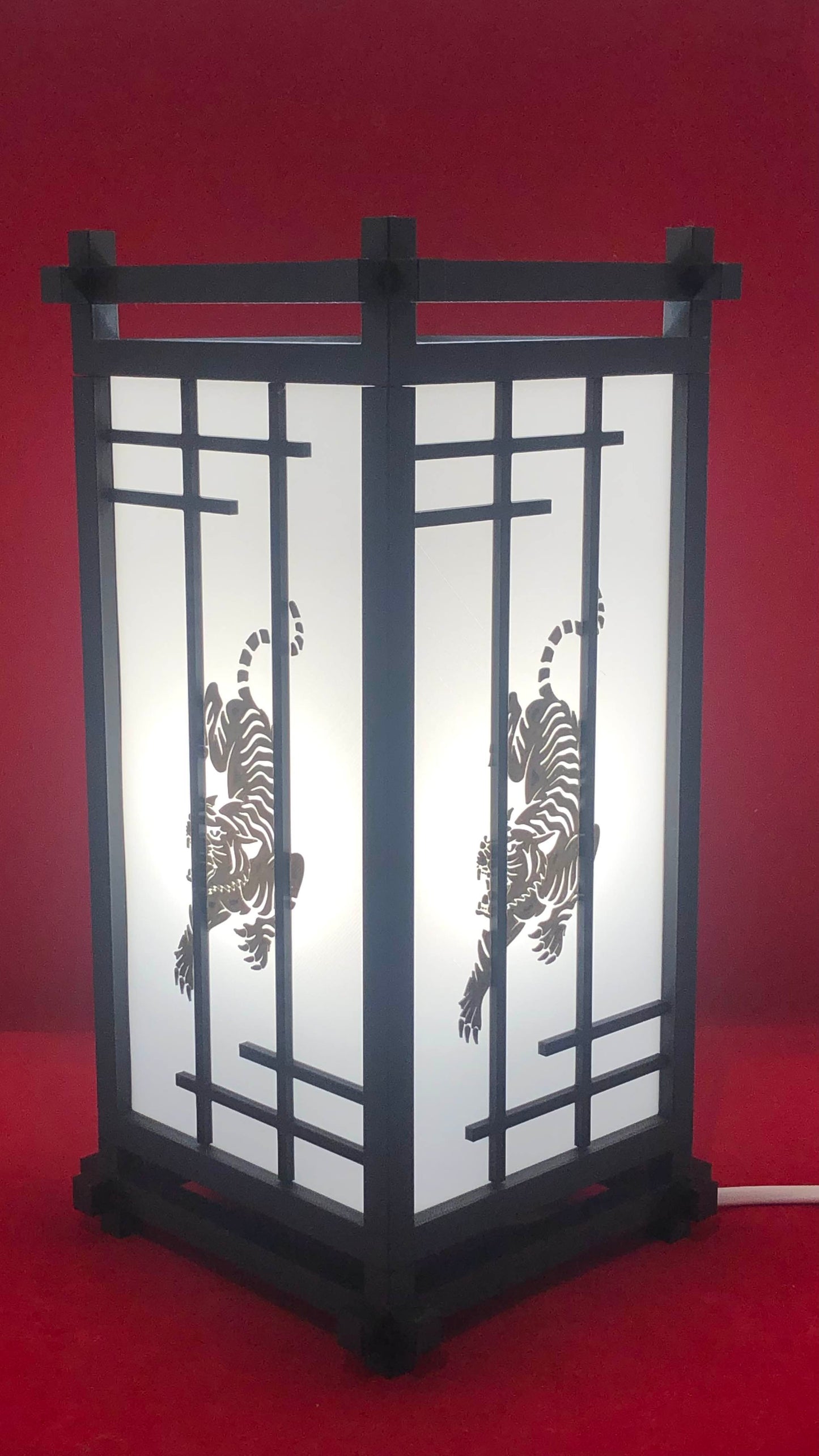 Lampe De Chevet Japonaise Kumiko Traditionnelle