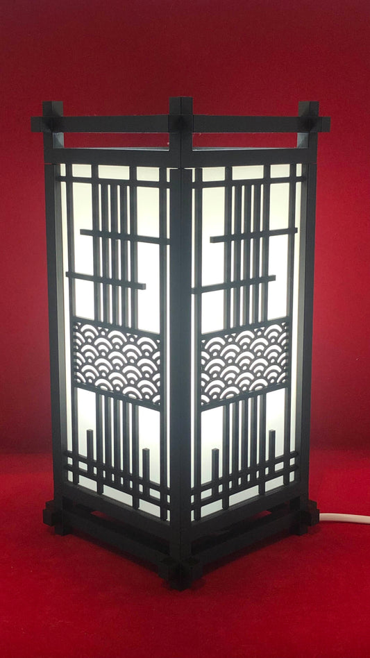 Lampe De Chevet Japonaise Kumiko Traditionnelle - diecastartisanat