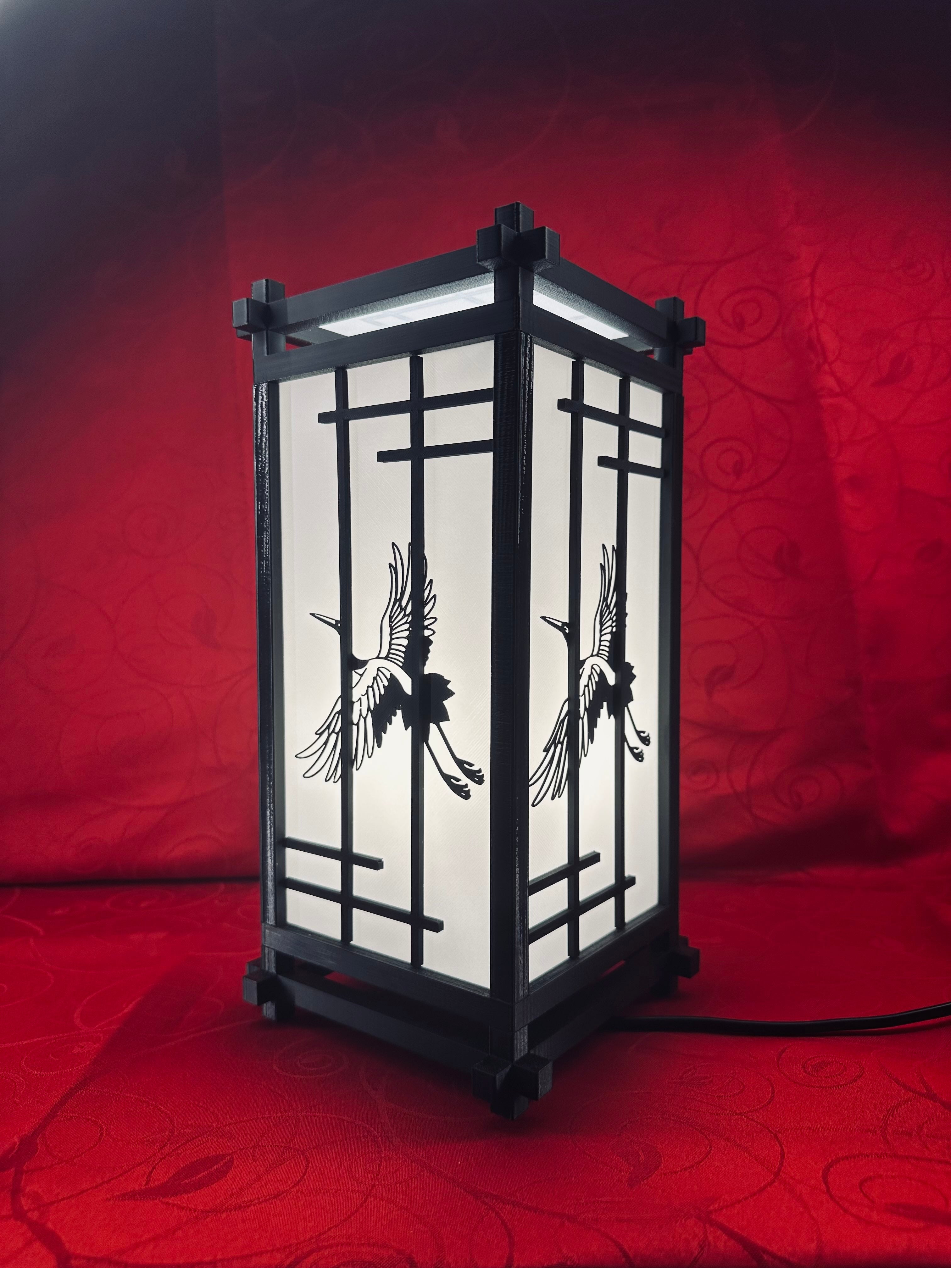 Lampe Japonaise Kumiko LED diecastartisanat