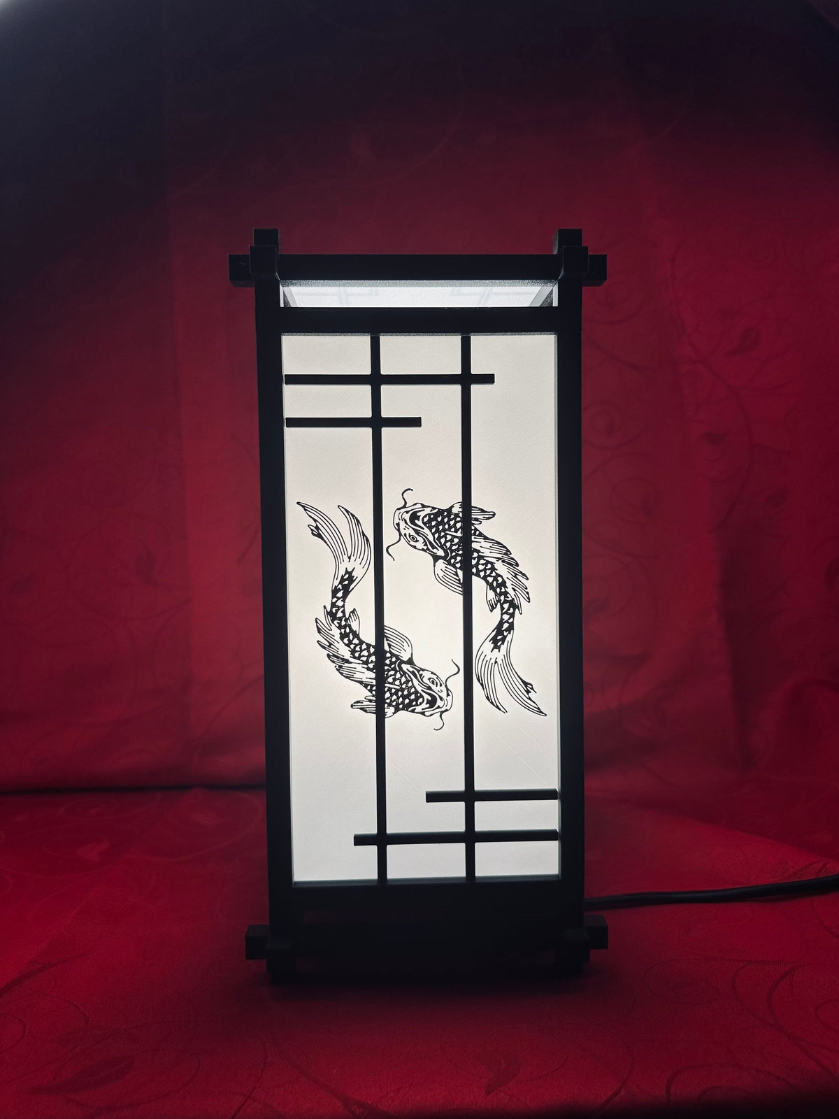 Lampe Japonaise Kumiko LED diecastartisanat