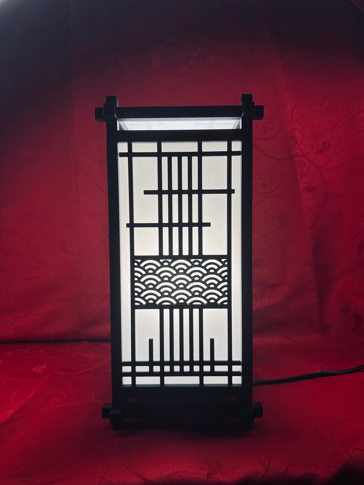 Lampe Japonaise Kumiko LED diecastartisanat