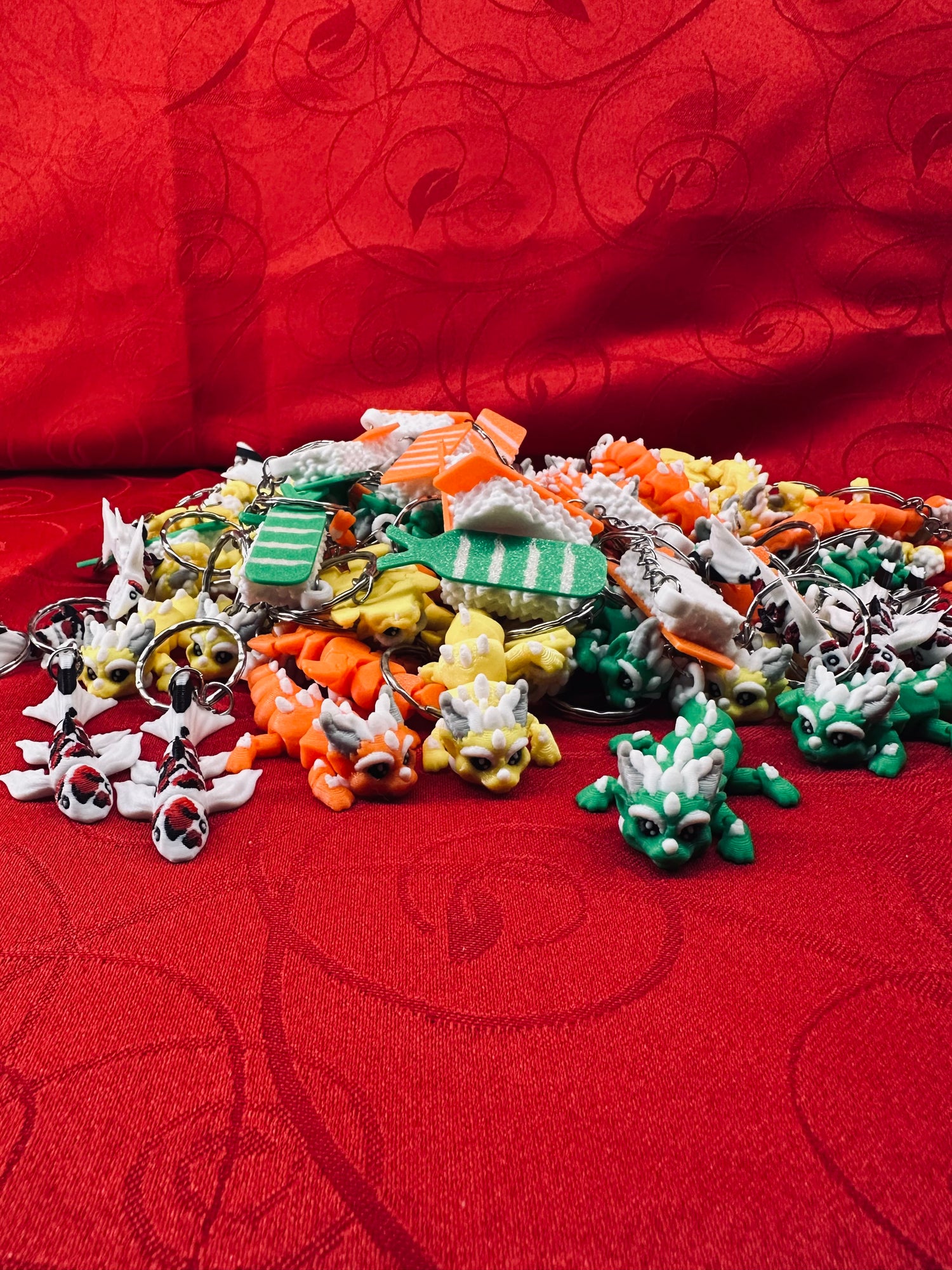 Collection de porte-clés d'animaux