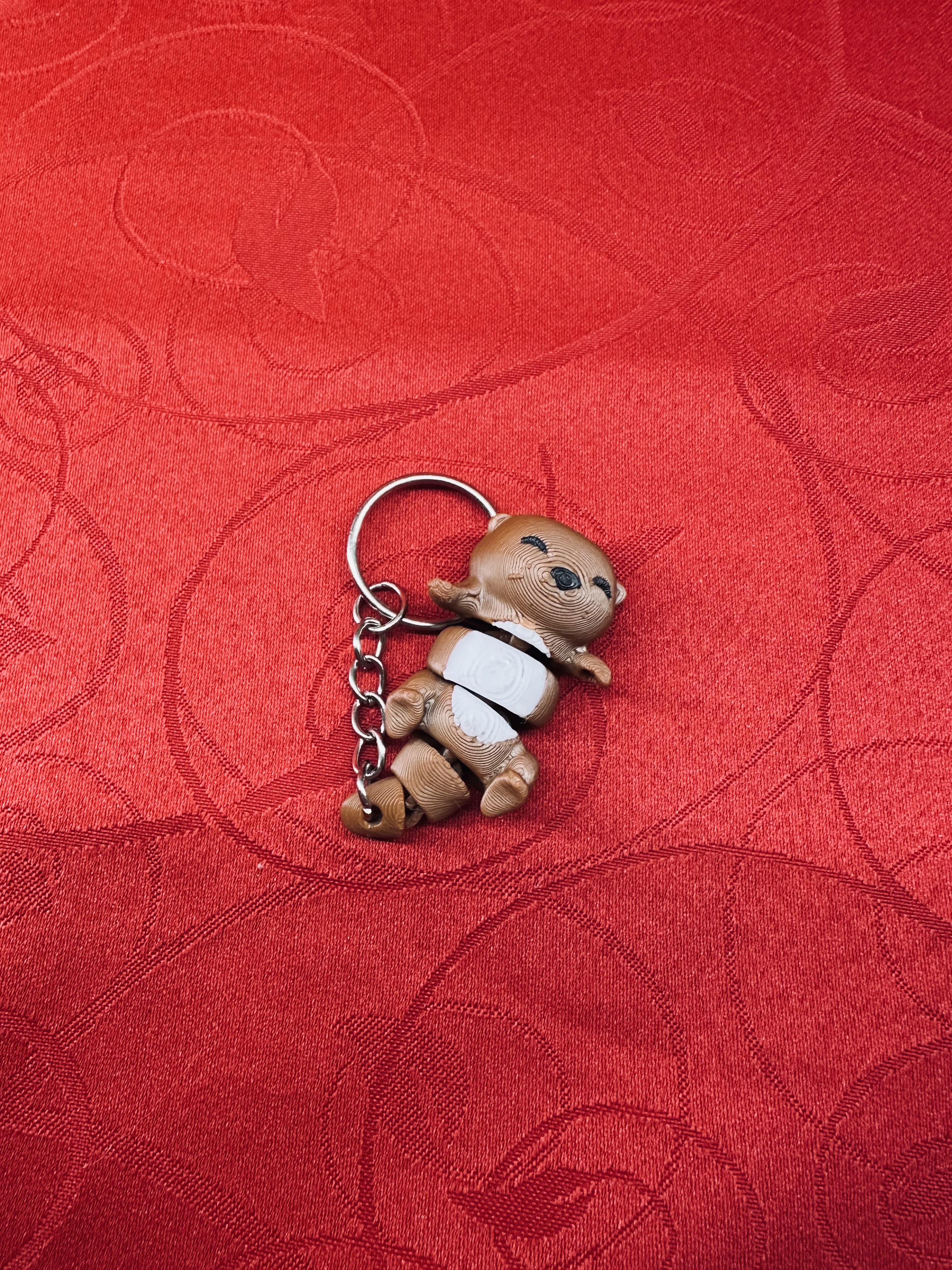 Porte-clé Loutre Mignon diecastartisanat