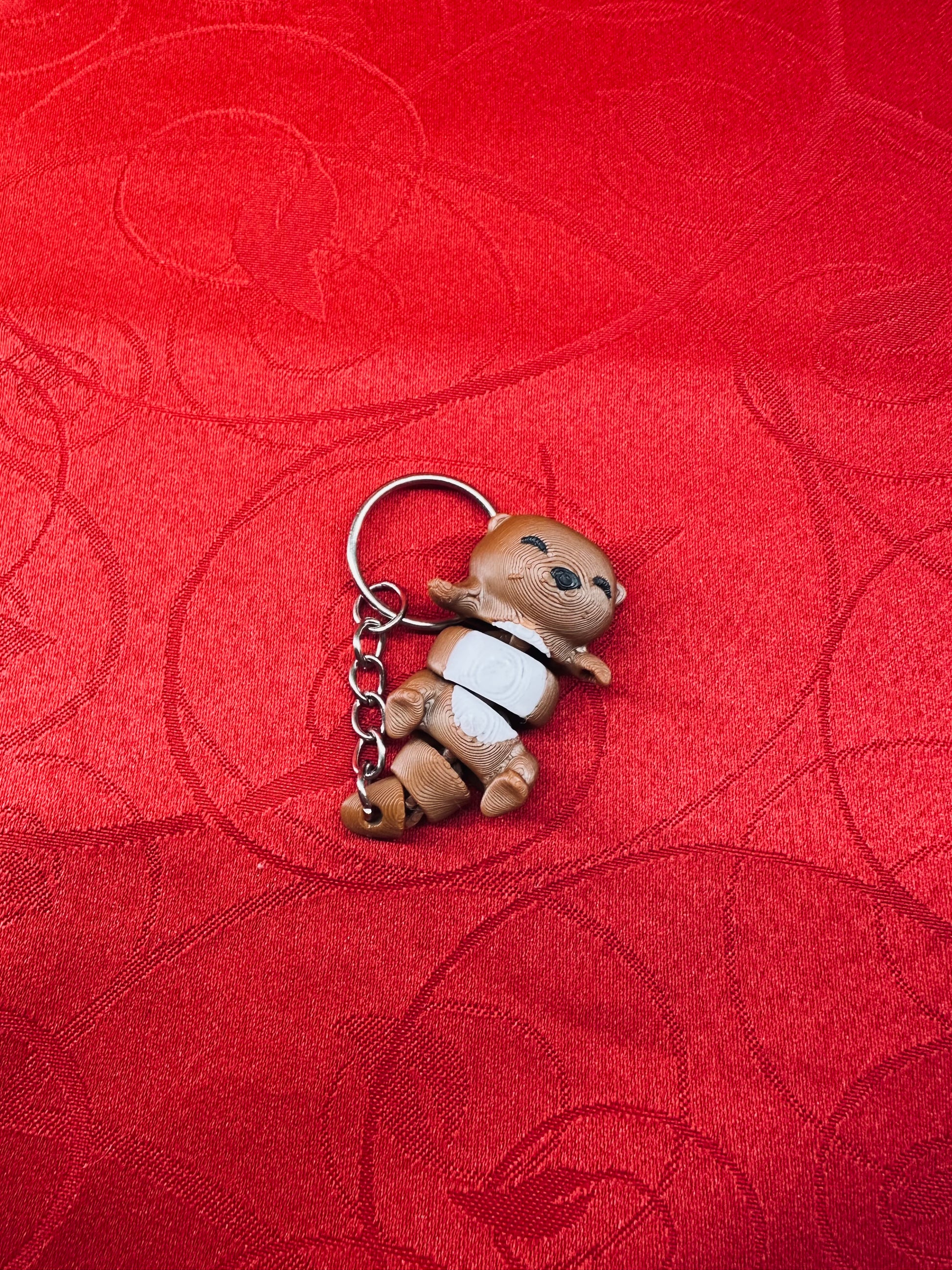 Porte-clé Loutre Mignon diecastartisanat