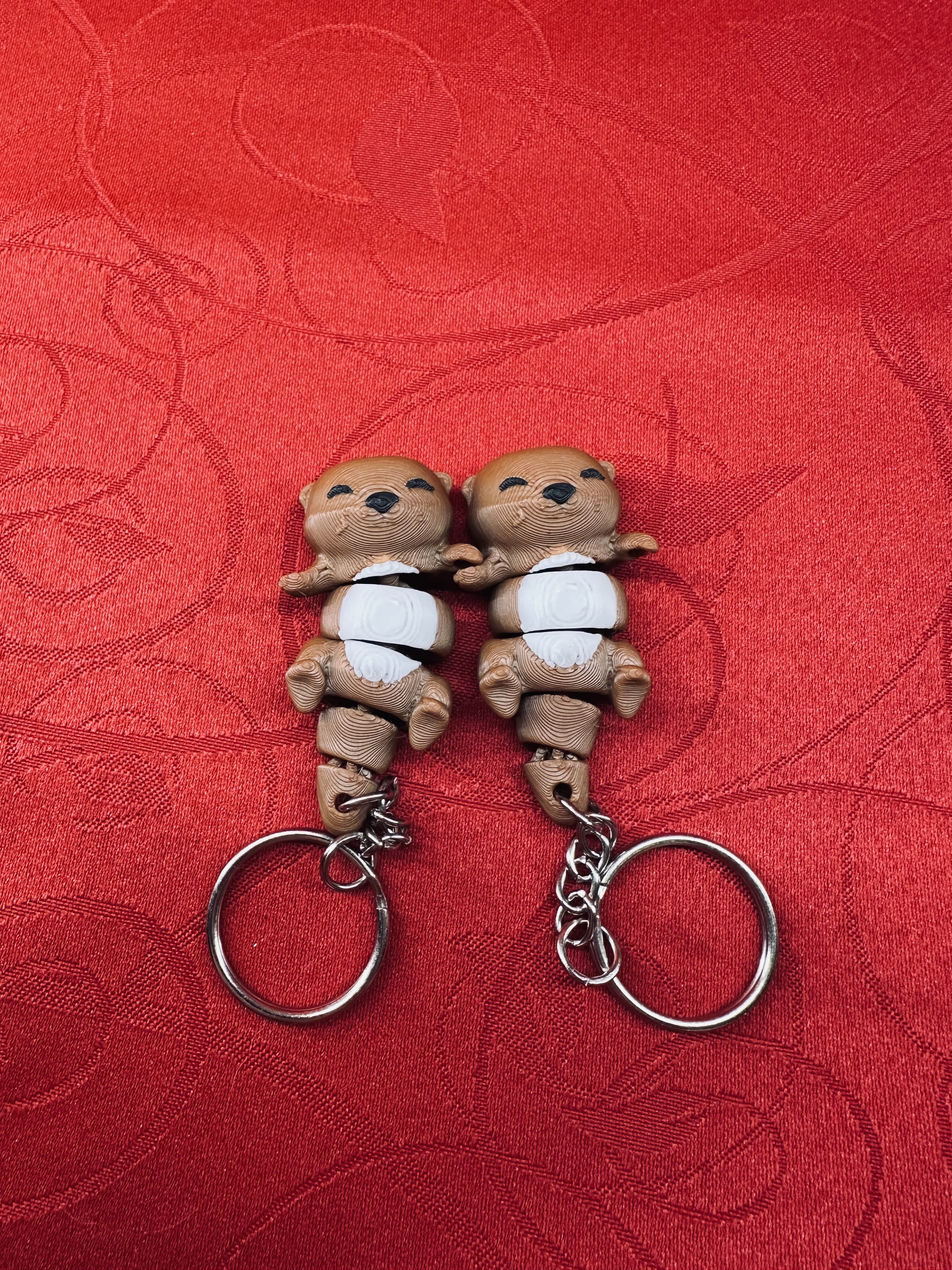 Porte-clé Loutre Mignon diecastartisanat