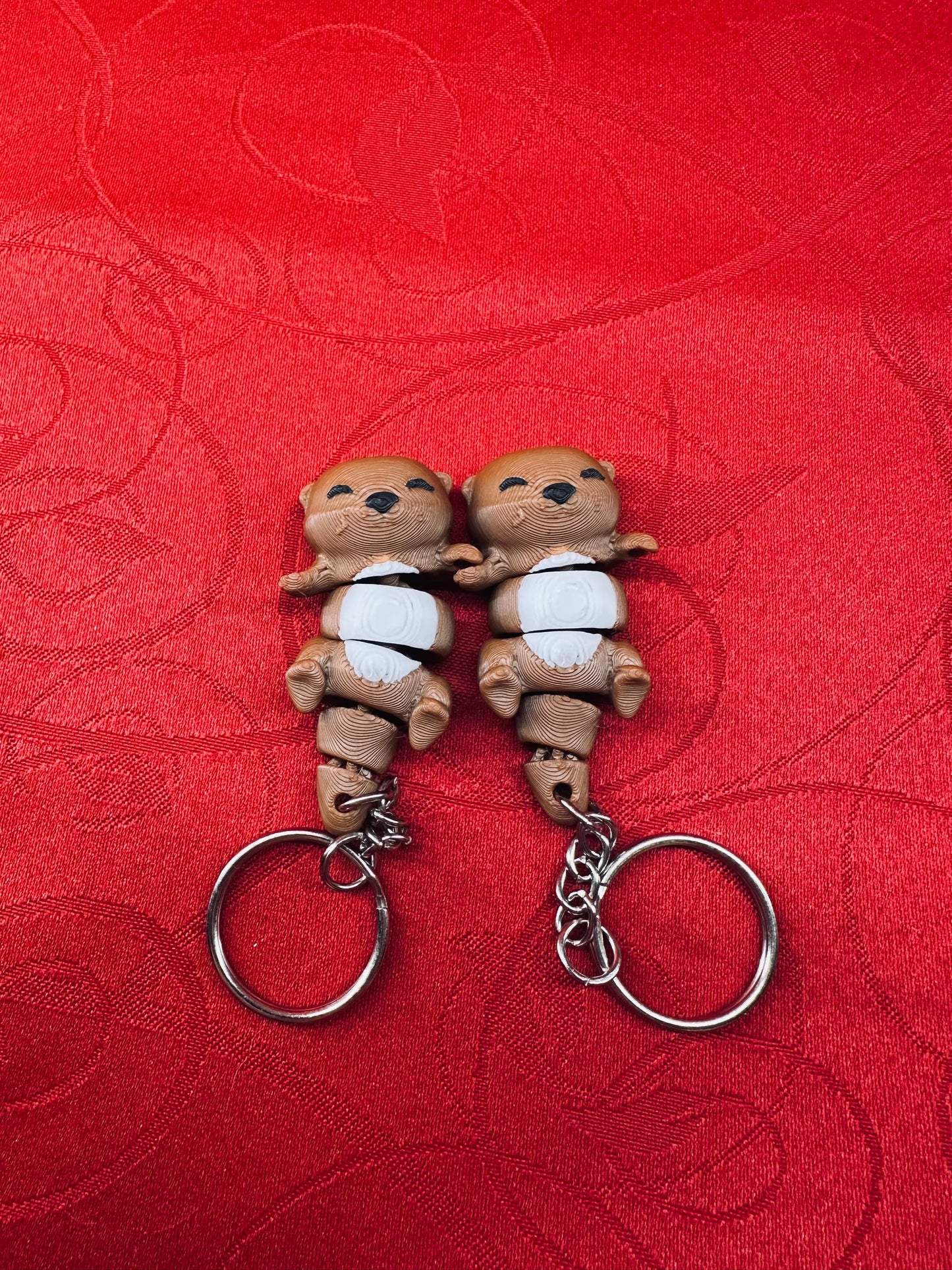 Porte-clé Loutre Mignon diecastartisanat