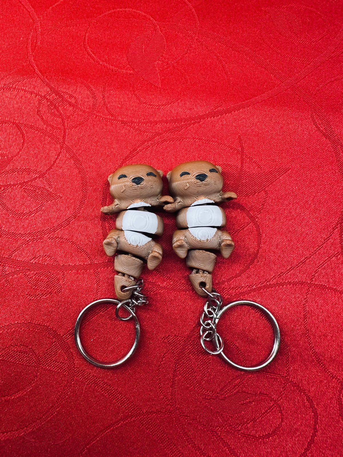 Porte-clé Loutre Mignon diecastartisanat