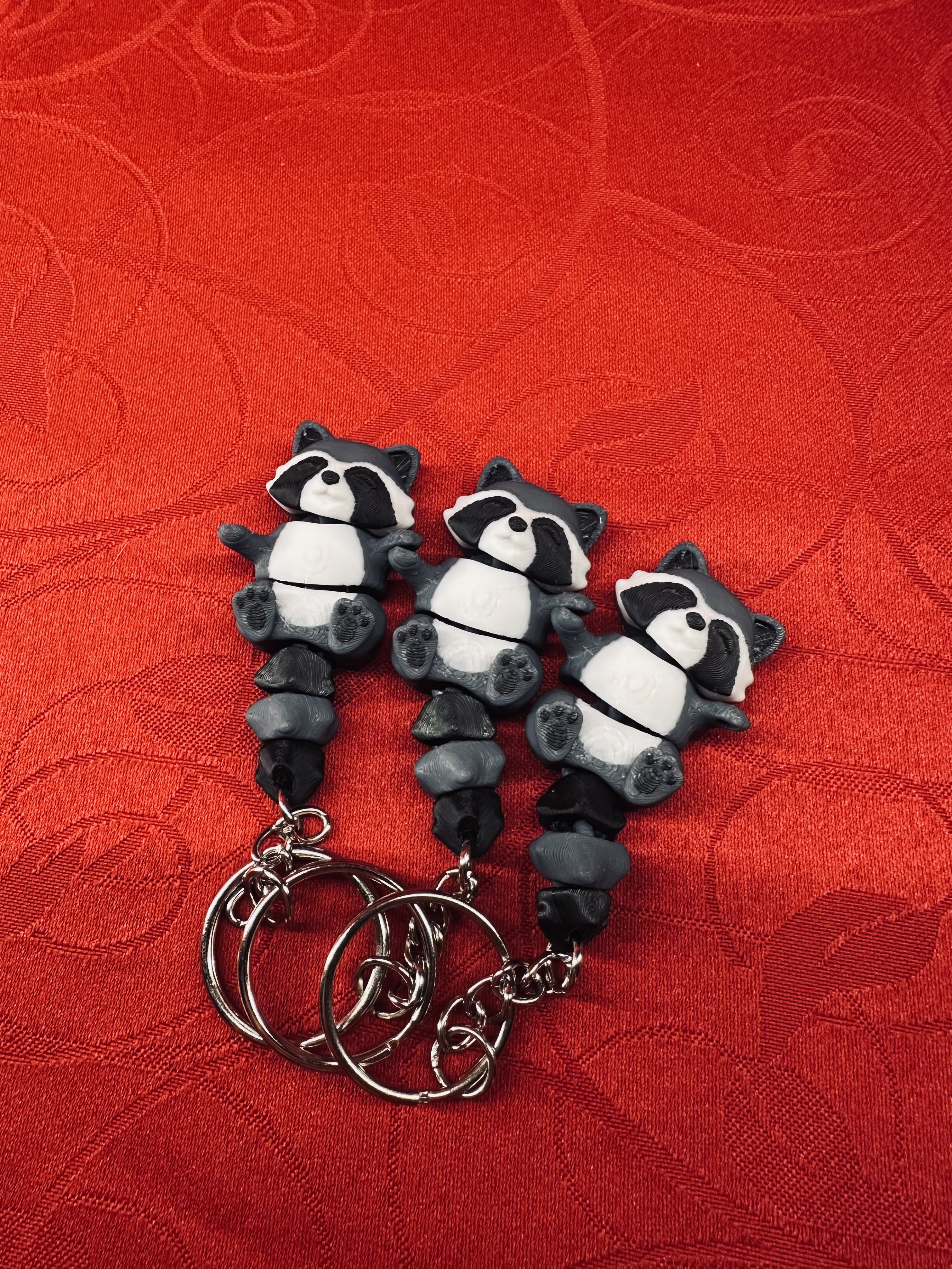 Porte-clé raton laveur diecastartisanat