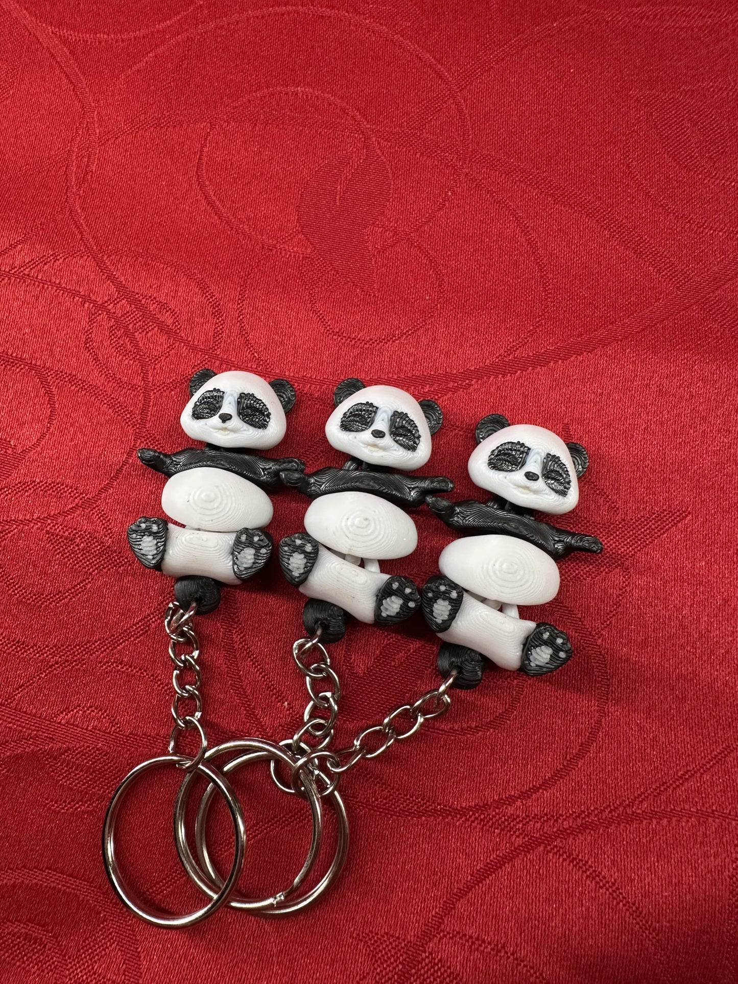 Porte-clés personnalisés panda diecastartisanat