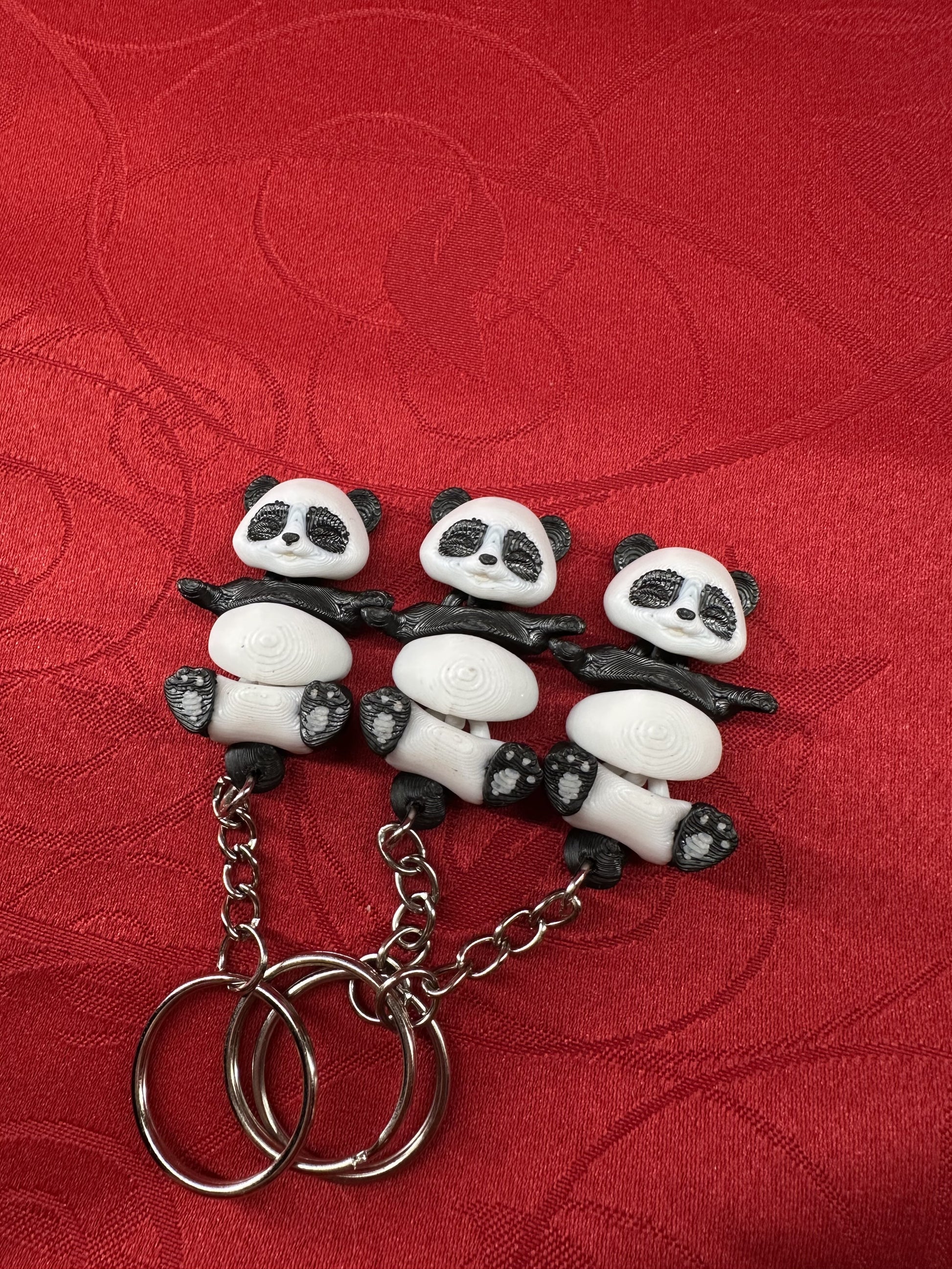 Porte-clés personnalisés panda diecastartisanat