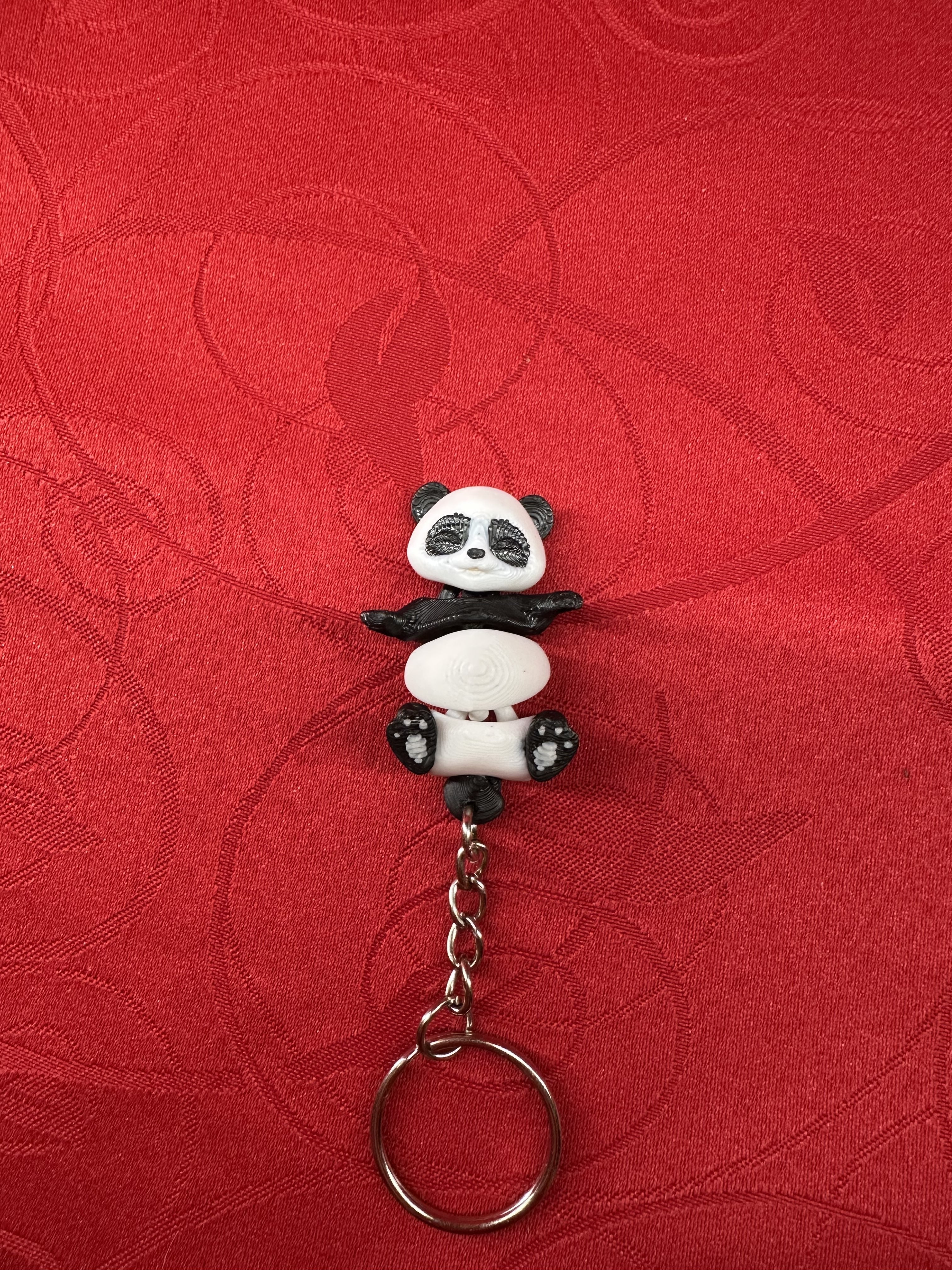 Porte-clés personnalisés panda diecastartisanat