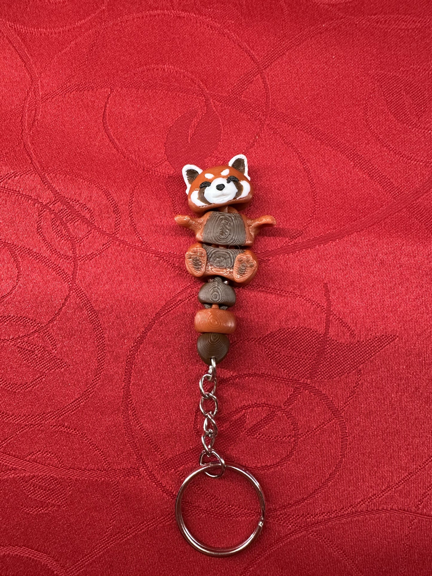 Porte-clé Panda roux diecastartisanat